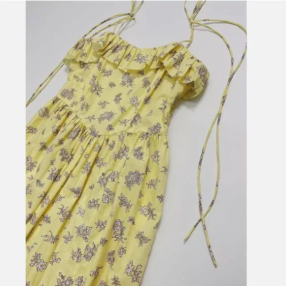 Doen Yellow Wendelin Midi Dress - Picture 6 of 13